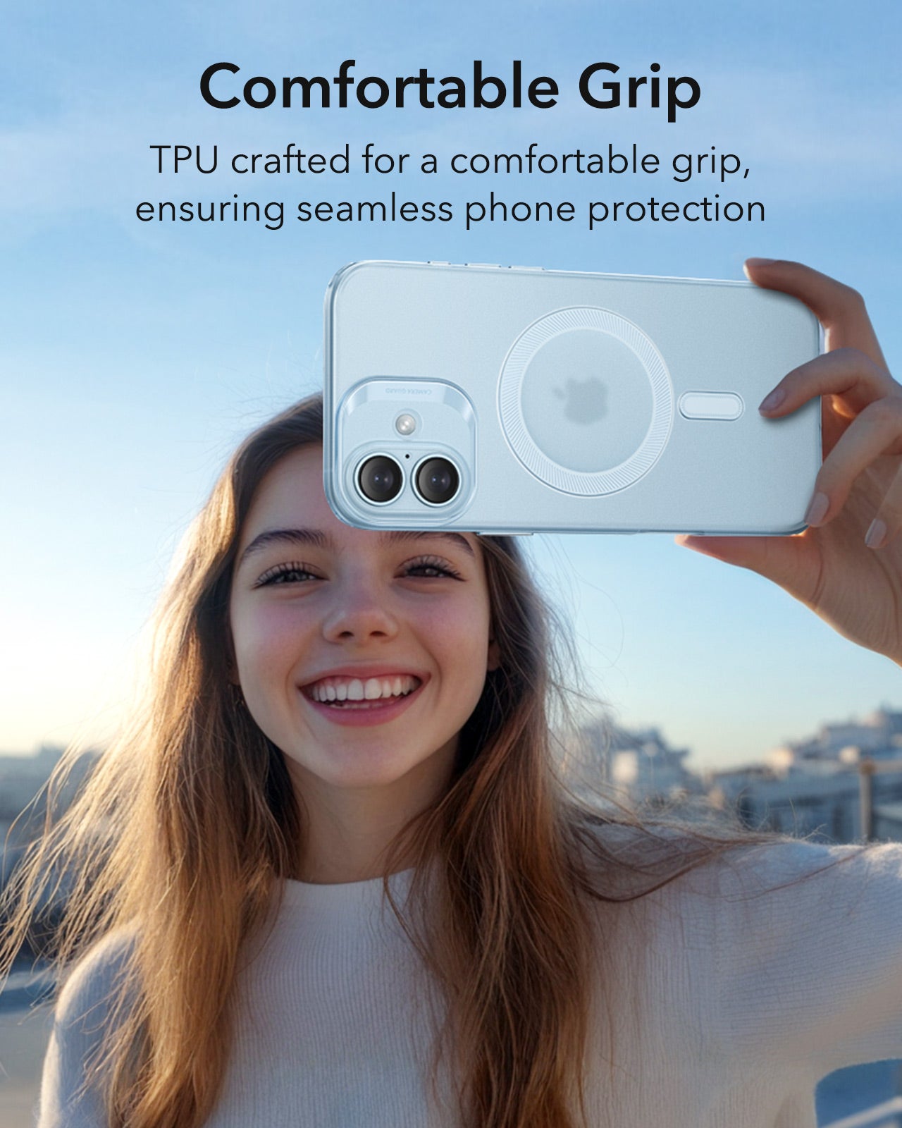MagSafe-deksel for Apple iPhone 16, ESR, Zero, Satinblå