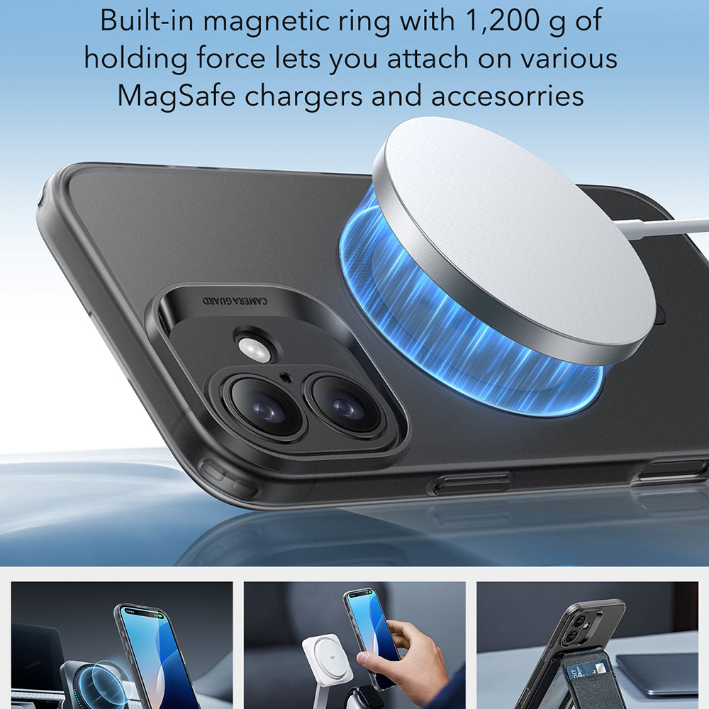 MagSafe-deksel for Apple iPhone 16, ESR, Zero, Satin Black