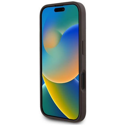 MagSafe-deksel for Apple iPhone 16, Guess, 4G Circle Classic Logo, Brun