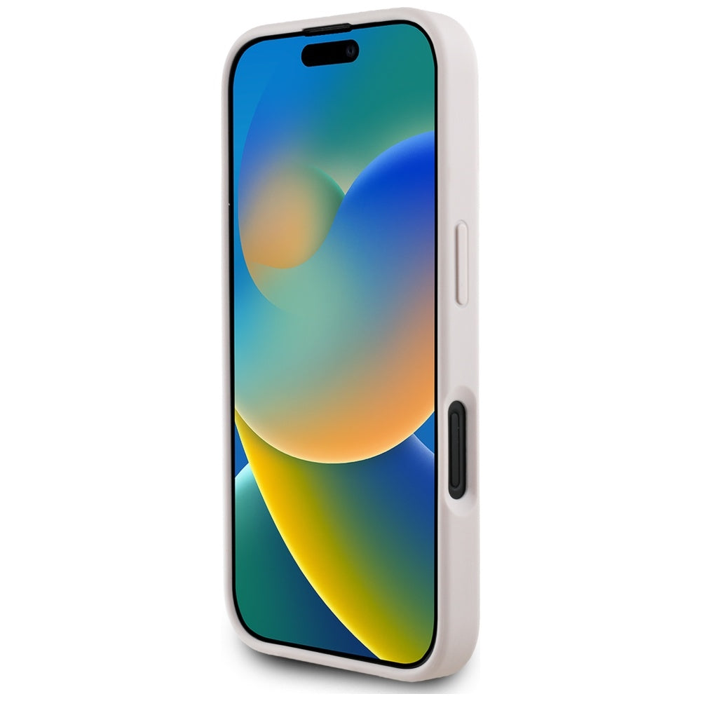 MagSafe deksel for Apple iPhone 16, Guess, 4G Circle Classic Logo, Rosa