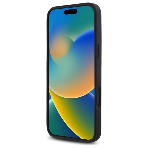 MagSafe-deksel for Apple iPhone 16, Guess, 4G Flowers Print, Svart