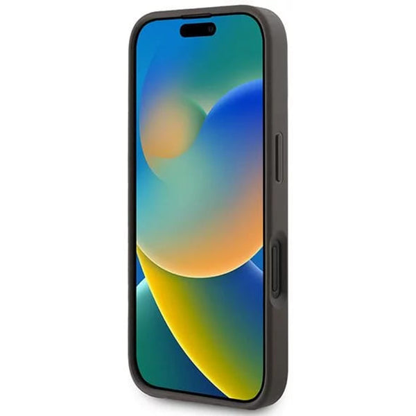 MagSafe-deksel for Apple iPhone 16, Guess, 4G Ring Classic Logo, Brun