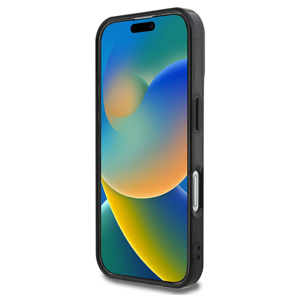 MagSafe-deksel for Apple iPhone 16, Guess, IML 4G Peony, Svart GUHMP16SH4PYEEK