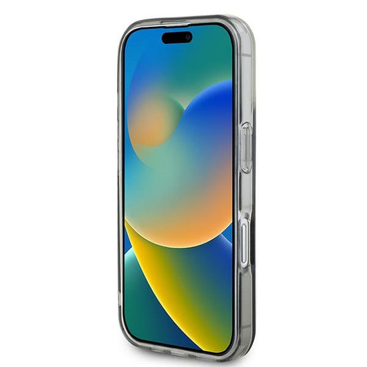 MagSafe-deksel for Apple iPhone 16, Guess, IML Flowers Wreath, Svart