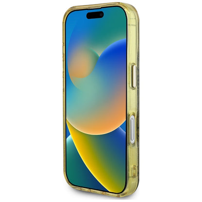 MagSafe-deksel for Apple iPhone 16, Guess, IML Glitter 4G Circle Triangle, Brun