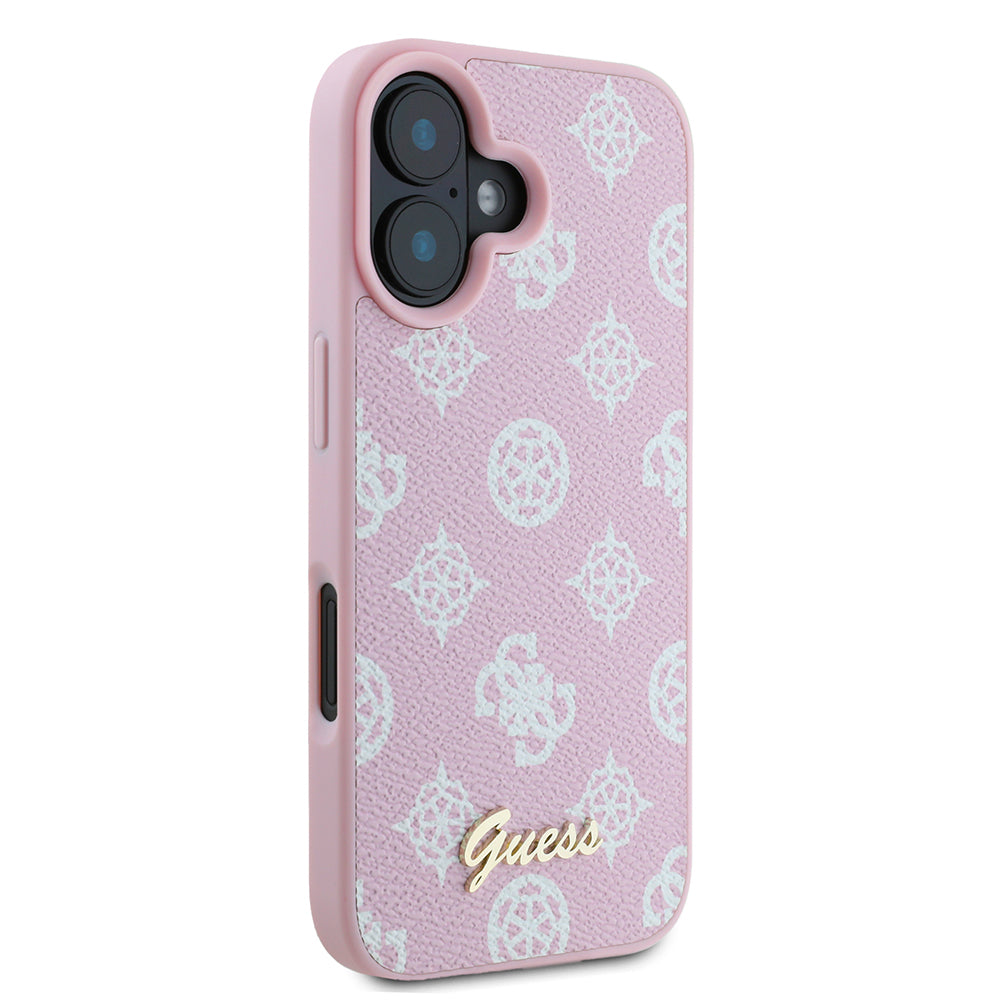 MagSafe-deksel for Apple iPhone 16, Guess, Peony Script, Rosa
