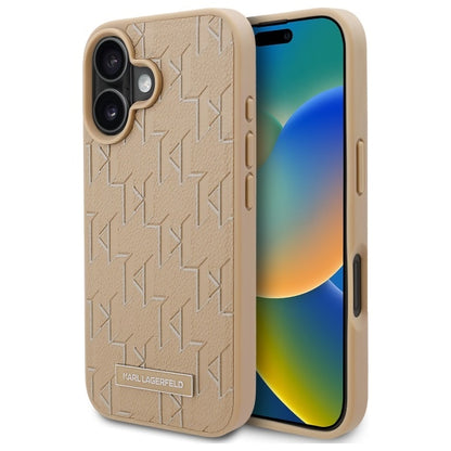 MagSafe-deksel for Apple iPhone 16, Karl Lagerfeld, Hot Stamp, Beige