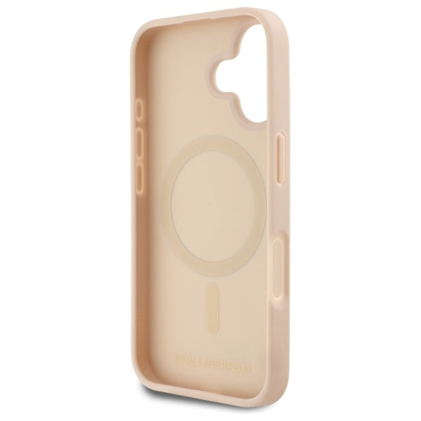 MagSafe-deksel for Apple iPhone 16, Karl Lagerfeld, Hot Stamp, Rosa