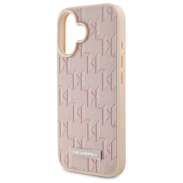 MagSafe-deksel for Apple iPhone 16, Karl Lagerfeld, Hot Stamp, Rosa