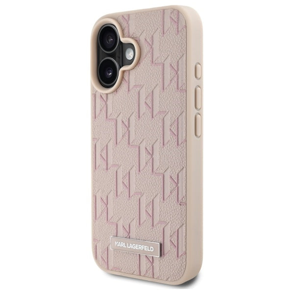 MagSafe-deksel for Apple iPhone 16, Karl Lagerfeld, Hot Stamp, Rosa