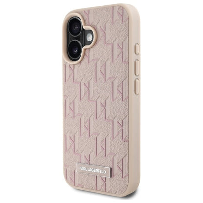MagSafe-deksel for Apple iPhone 16, Karl Lagerfeld, Hot Stamp, Rosa