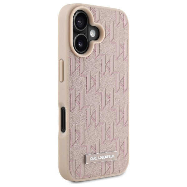 MagSafe-deksel for Apple iPhone 16, Karl Lagerfeld, Hot Stamp, Rosa