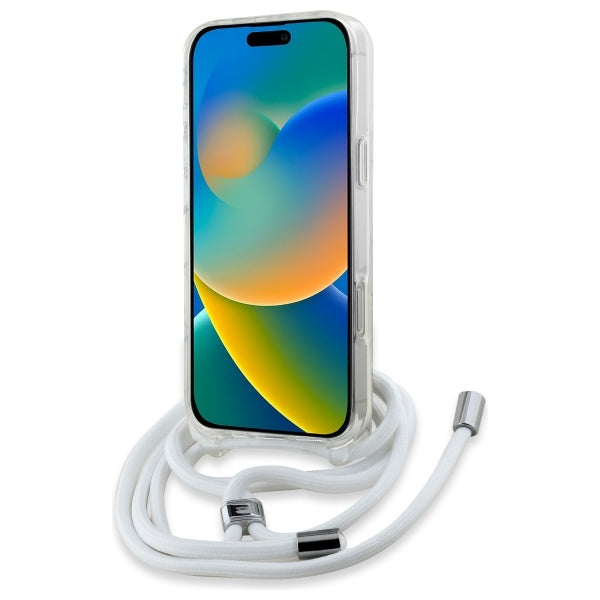 MagSafe-deksel for Apple iPhone 16, Karl Lagerfeld, IML Crossbody Karl's Head, Gjennomsiktig