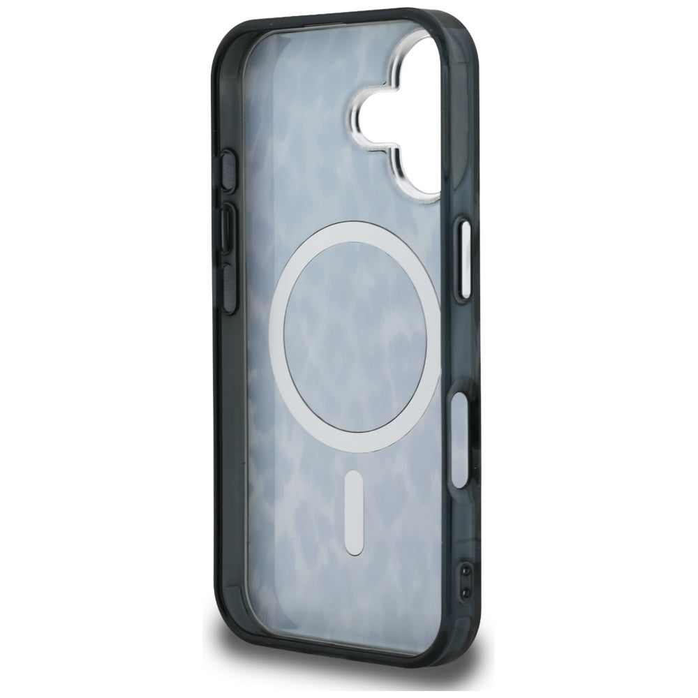MagSafe-deksel for Apple iPhone 16, Karl Lagerfeld, IML Leopard-mønster, Svart