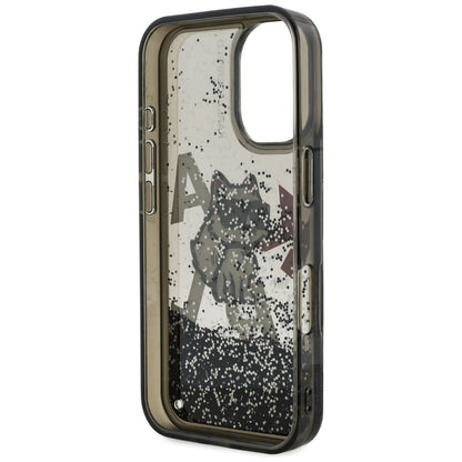 MagSafe-deksel for Apple iPhone 16, Karl Lagerfeld, Liquid Glitter Choupette Logo, Svart