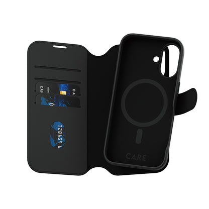 MagSafe-deksel for Apple iPhone 16, PanzerGlass, Care Feature Tango Two-in-One, Svart