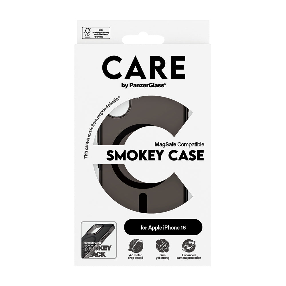 MagSafe-deksel for Apple iPhone 16, PanzerGlass, Care Urban Combat, Svart