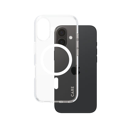 MagSafe-deksel for Apple iPhone 16, PanzerGlass, Care Urban Combat, Transparent Hvit