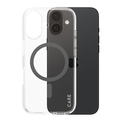 MagSafe-deksel for Apple iPhone 16, PanzerGlass, Care Urban Combat, Svart Transparent