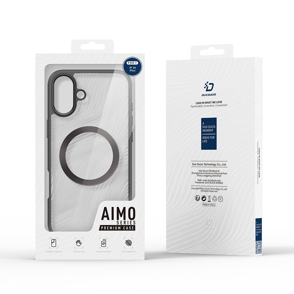 MagSafe-deksel for Apple iPhone 16 Plus, DUX DUCIS, Aimo, Svart