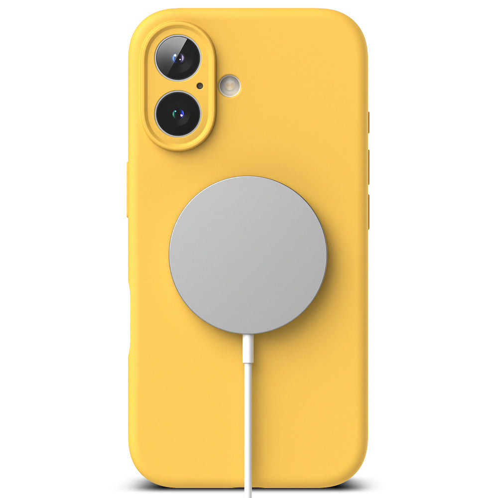 MagSafe-deksel for Apple iPhone 16 Plus, Ringke, silikon, gul