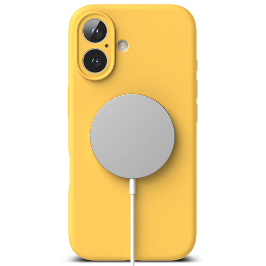 MagSafe-deksel for Apple iPhone 16 Plus, Ringke, silikon, gul