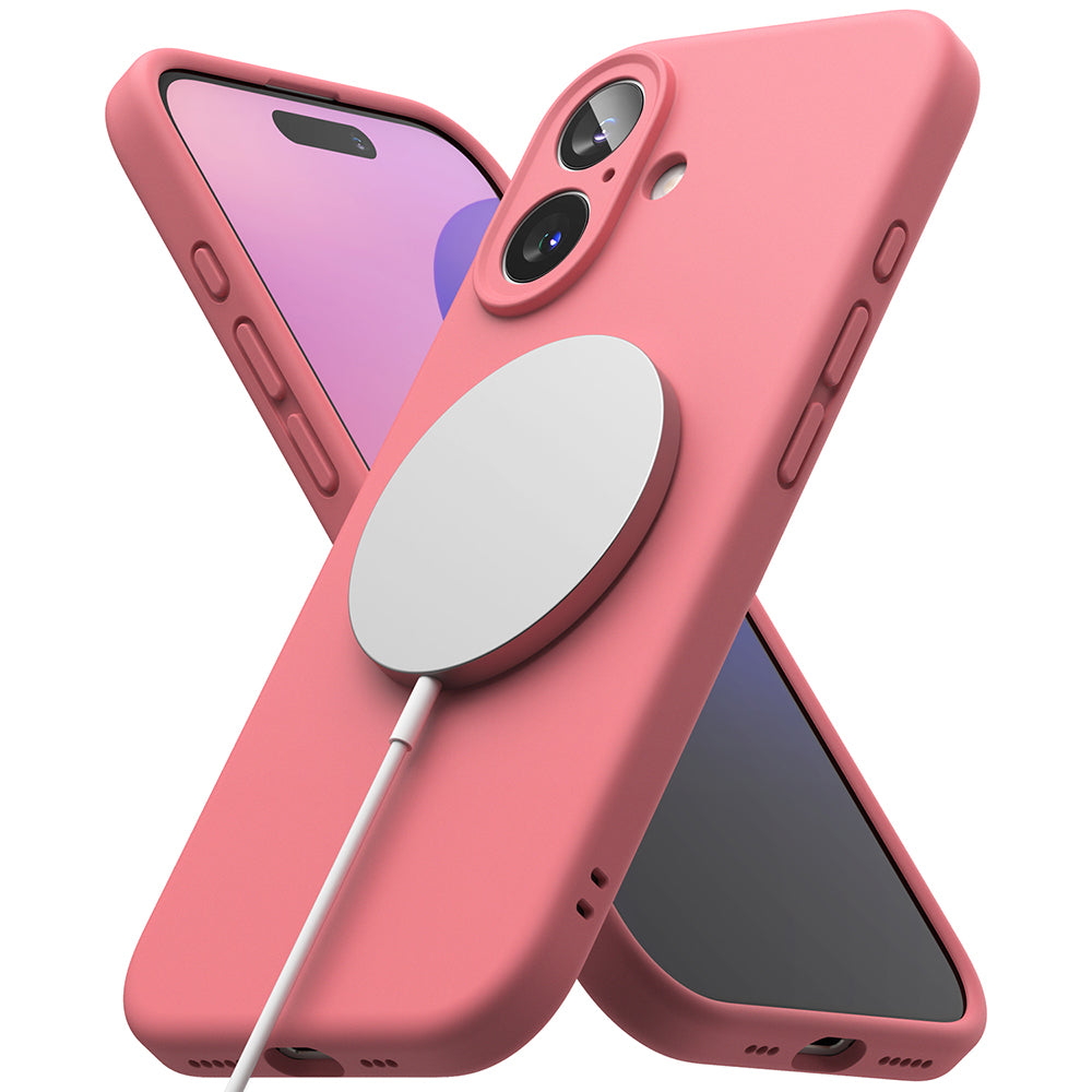 MagSafe-deksel for Apple iPhone 16 Plus, Ringke, silikon, rosa