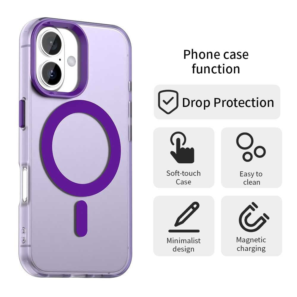 MagSafe-deksel for Apple iPhone 16 Plus, Techsuit, CandyCase, Lilla
