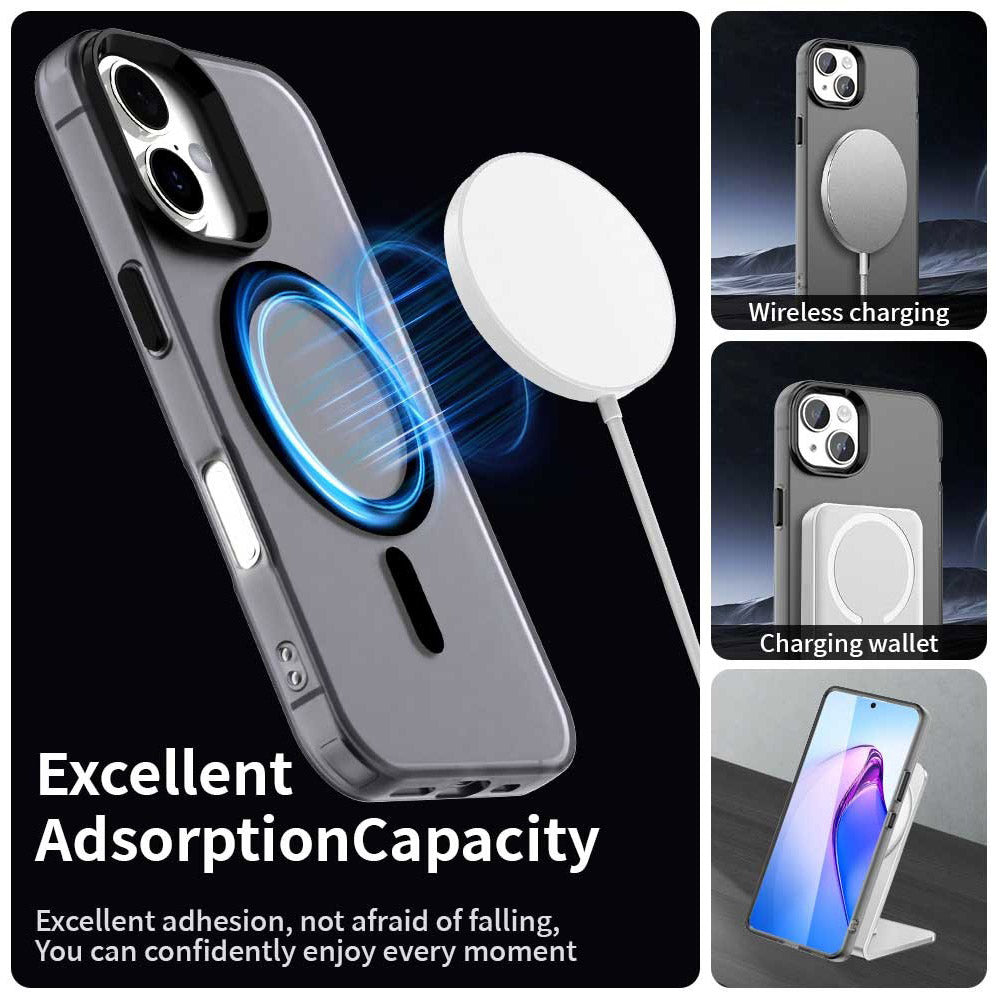 MagSafe-deksel for Apple iPhone 16 Plus, Techsuit, CandyCase, Svart