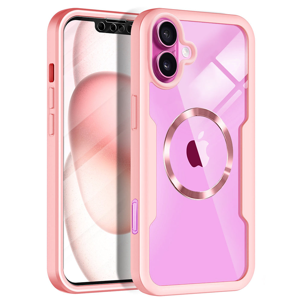MagSafe-deksel for Apple iPhone 16 Plus, Techsuit, ColorVerse 360, Rosa