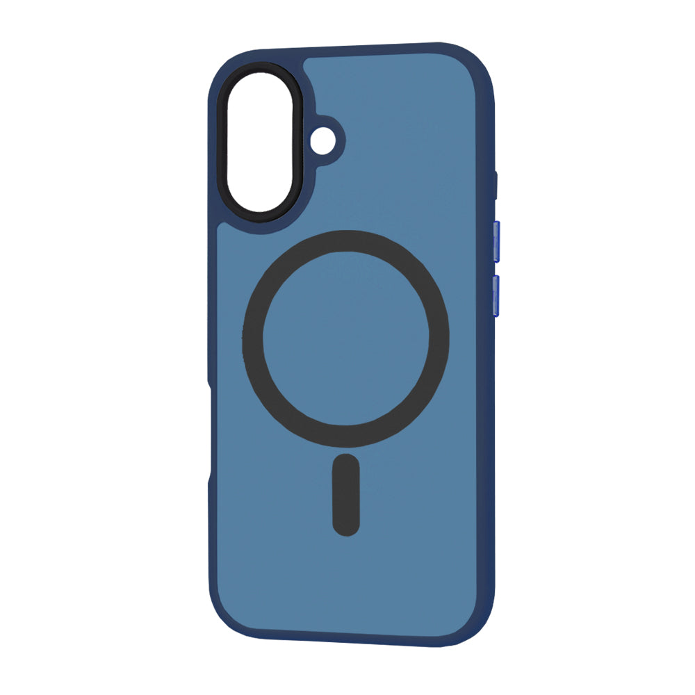 MagSafe-deksel for Apple iPhone 16 Plus, Techsuit, HaloFrost, Marineblå