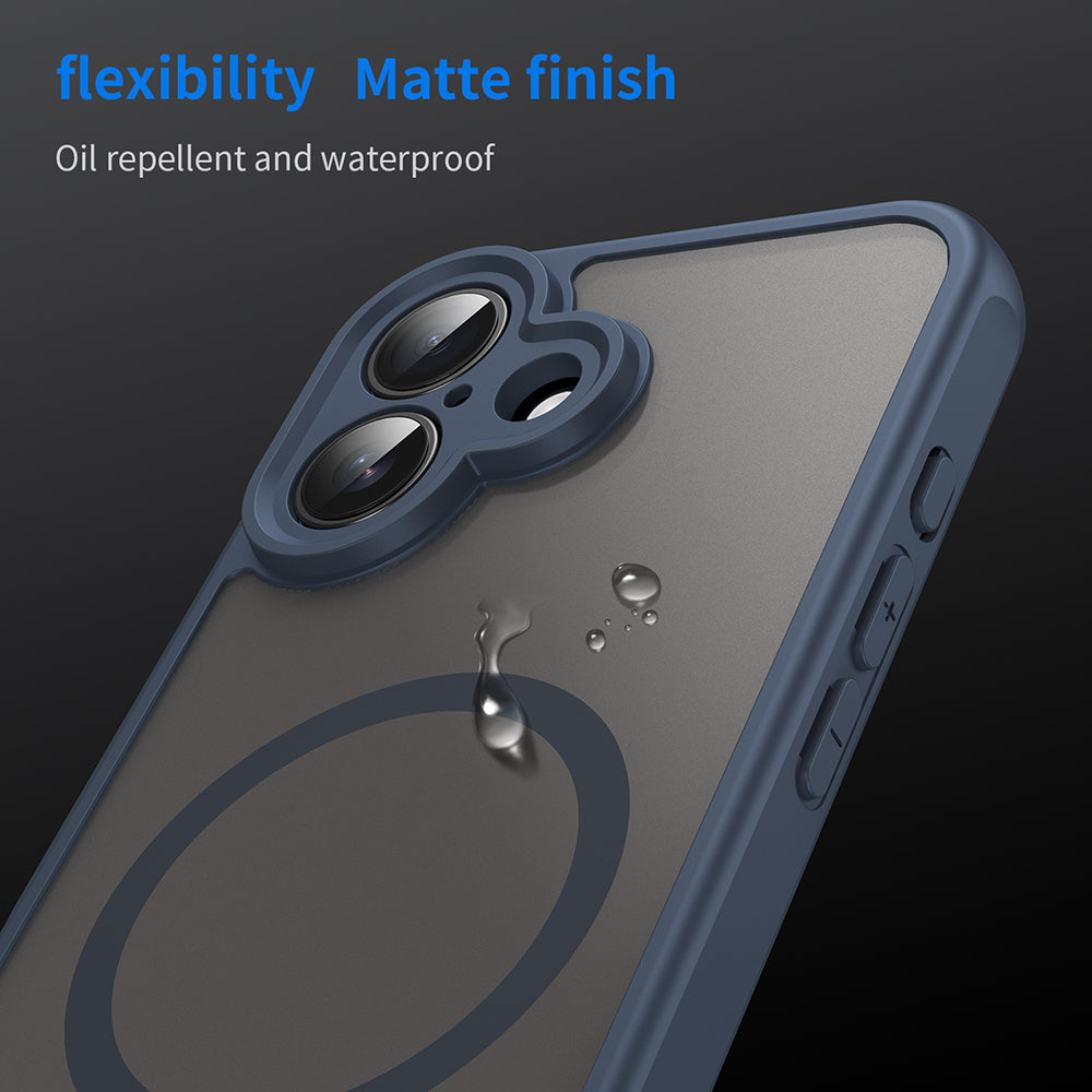 MagSafe-deksel for Apple iPhone 16 Plus, Techsuit, HaloFrost II, Marineblå