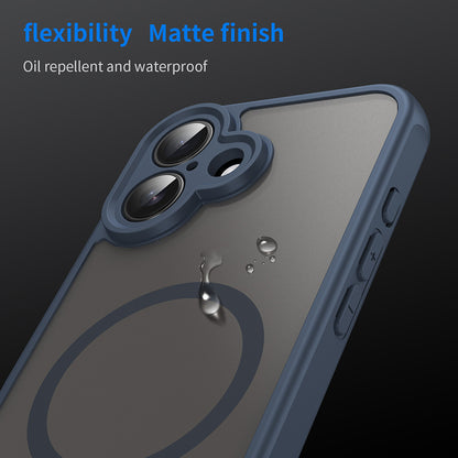 MagSafe-deksel for Apple iPhone 16 Plus, Techsuit, HaloFrost II, Marineblå