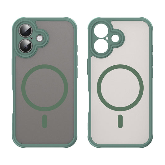 MagSafe-deksel for Apple iPhone 16 Plus, Techsuit, HaloFrost II, Grønn
