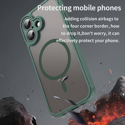 MagSafe-deksel for Apple iPhone 16 Plus, Techsuit, HaloFrost II, Grønn