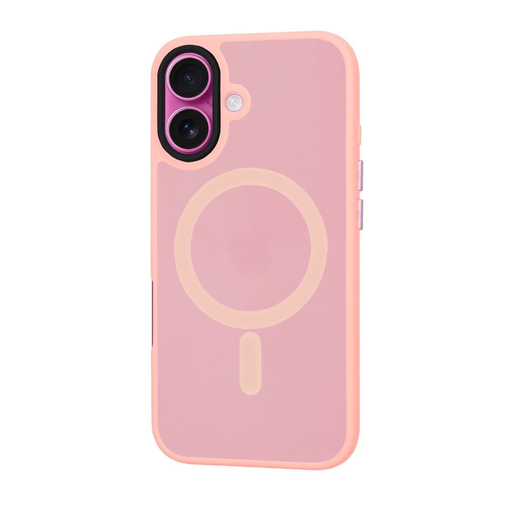 MagSafe-deksel for Apple iPhone 16 Plus, Techsuit, HaloFrost, Rosa