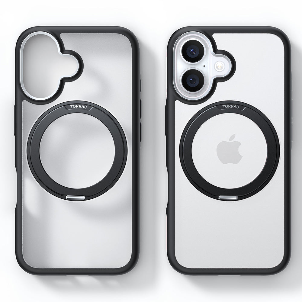 MagSafe-deksel for Apple iPhone 16 Plus, Torras, Ostand R Fusion, Svart