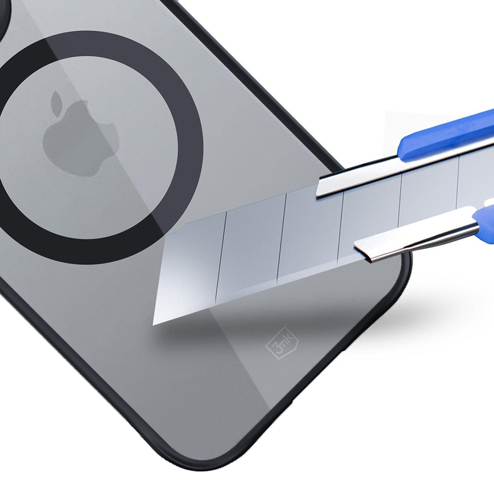 MagSafe-deksel for Apple iPhone 16 Pro, 3MK, Satin Armor, Transparent