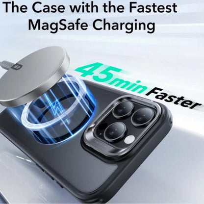 MagSafe-deksel for Apple iPhone 16 Pro, ESR, Classic Hybrid Kickstand Slide, Satin Sort
