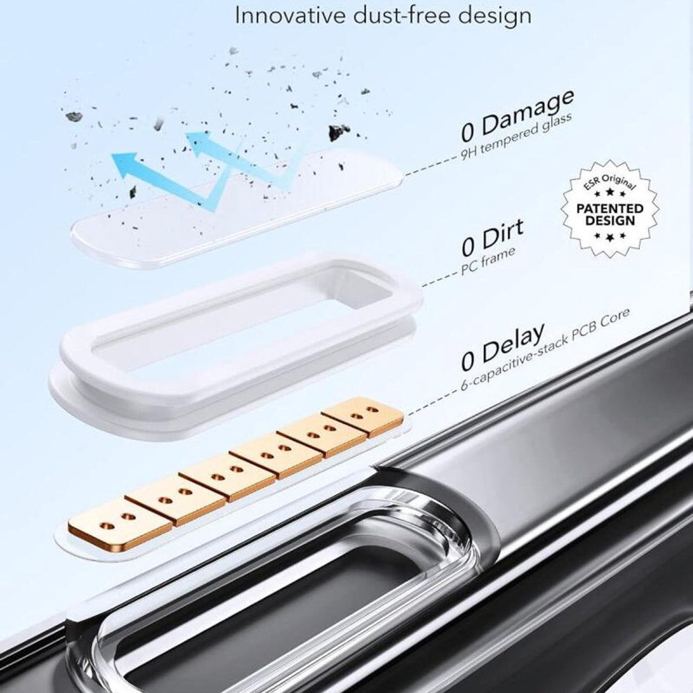 MagSafe-deksel for Apple iPhone 16 Pro, ESR, Classic Hybrid Kickstand Slide, Satin Sort