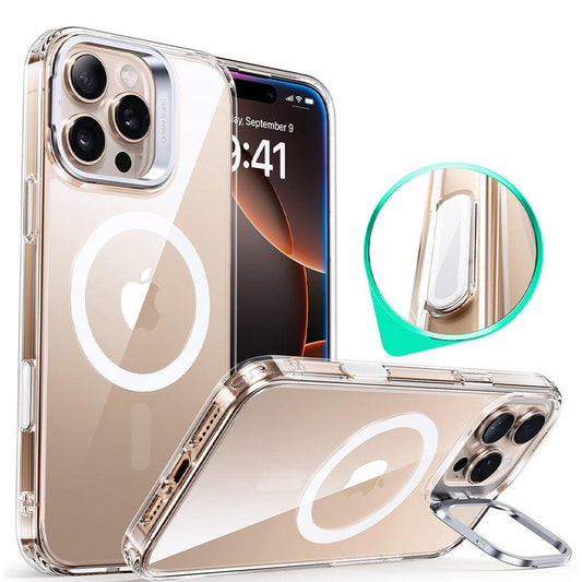 MagSafe-deksel for Apple iPhone 16 Pro, ESR, Classic Hybrid Kickstand Slide, Gjennomsiktig