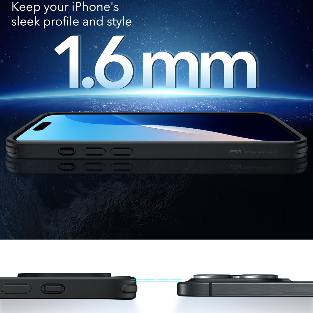 MagSafe-deksel for Apple iPhone 16 Pro, ESR, Classic Hybrid, Satengsort