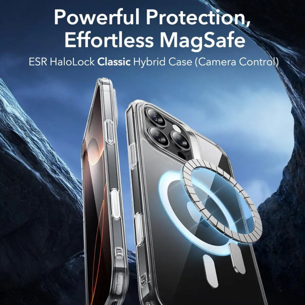 MagSafe-deksel for Apple iPhone 16 Pro, ESR, Classic Hybrid Slide, Satin Black