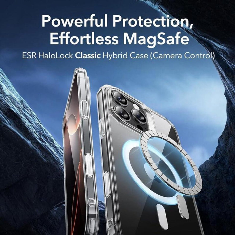 MagSafe-deksel for Apple iPhone 16 Pro, ESR, Classic Hybrid Slide, Transparent
