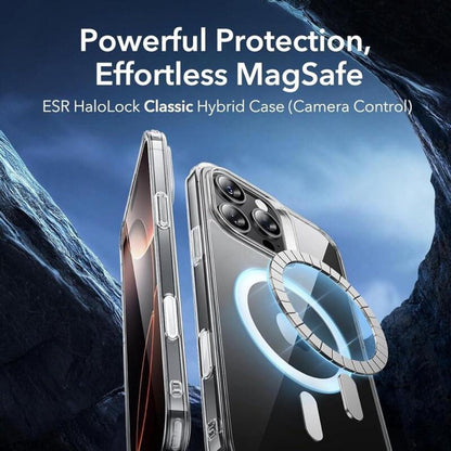 MagSafe-deksel for Apple iPhone 16 Pro, ESR, Classic Hybrid Slide, Transparent