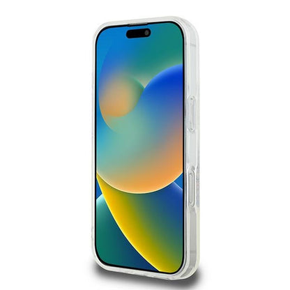 MagSafe-deksel for Apple iPhone 16 Pro, Guess, IML Flowers Wreath, Gjennomsiktig