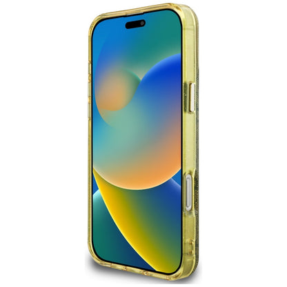 MagSafe-deksel for Apple iPhone 16 Pro, Guess, IML Glitter 4G Circle Triangle, Brun