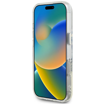 MagSafe-deksel for Apple iPhone 16 Pro, Guess, IML Metal Colored Circle, Svart