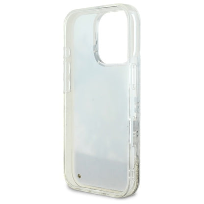 MagSafe-deksel for Apple iPhone 16 Pro, Guess, Liquid Glitter Flower, Beige