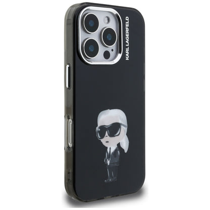 MagSafe-deksel for Apple iPhone 16 Pro, Karl Lagerfeld, IML Aquarelle Logo Karl, Svart